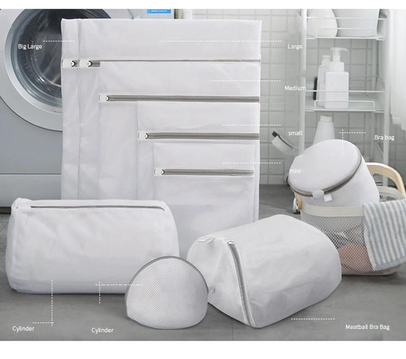 Description Picture 2 of itemCoarse/Fine Net laundry bag Washing Machines Dirty laundry basket Travel Shoes organizer Mesh Bags Woman Bra Clothes organizer