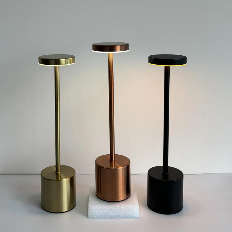 Description Picture 4 of itemLED Batteryable Lamp Rechargeable Cordless Desk Lamp Metal Touch Bedside Table Lamp For Home Decoration Shops Meeting Room Hotel