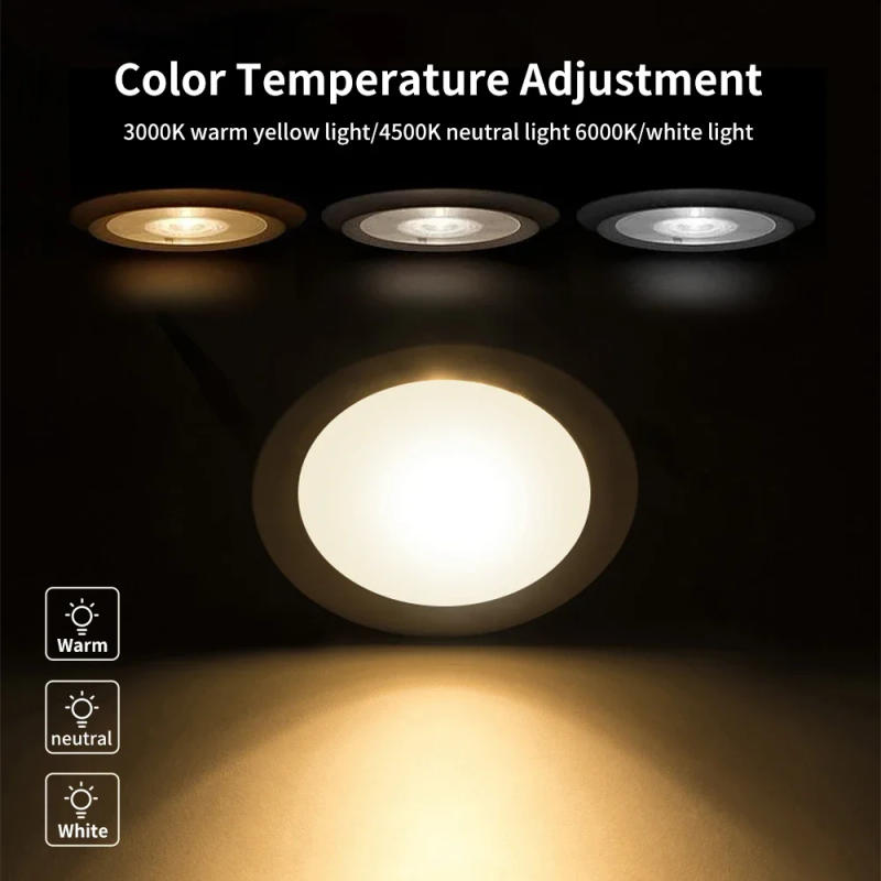 Description Picture 4 of itemTNCE Bluetooth Downlight, 10/15W LED Spots Light, Dimmable RGB Color Ceiling Lamp, Warm Cool Bulb, Smart Life APP Remote Control