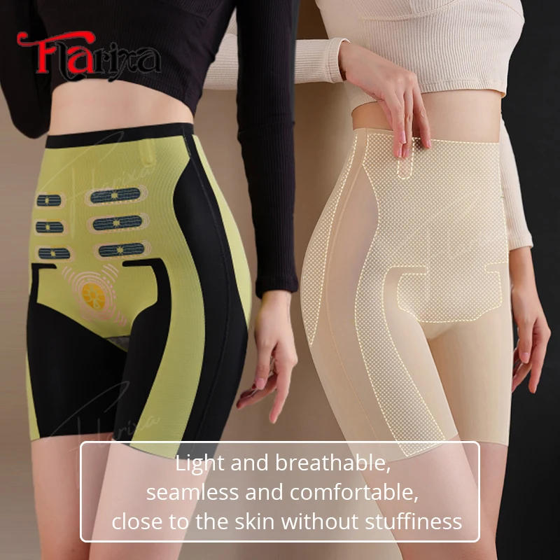Description Picture 4 of itemFlarixa 5D Levitation High Waist Hip Lift Women Shapewear Shorts Thin Slim Fit Yoga Boxer Seamless Flat Belly Safety Pants M-2XL