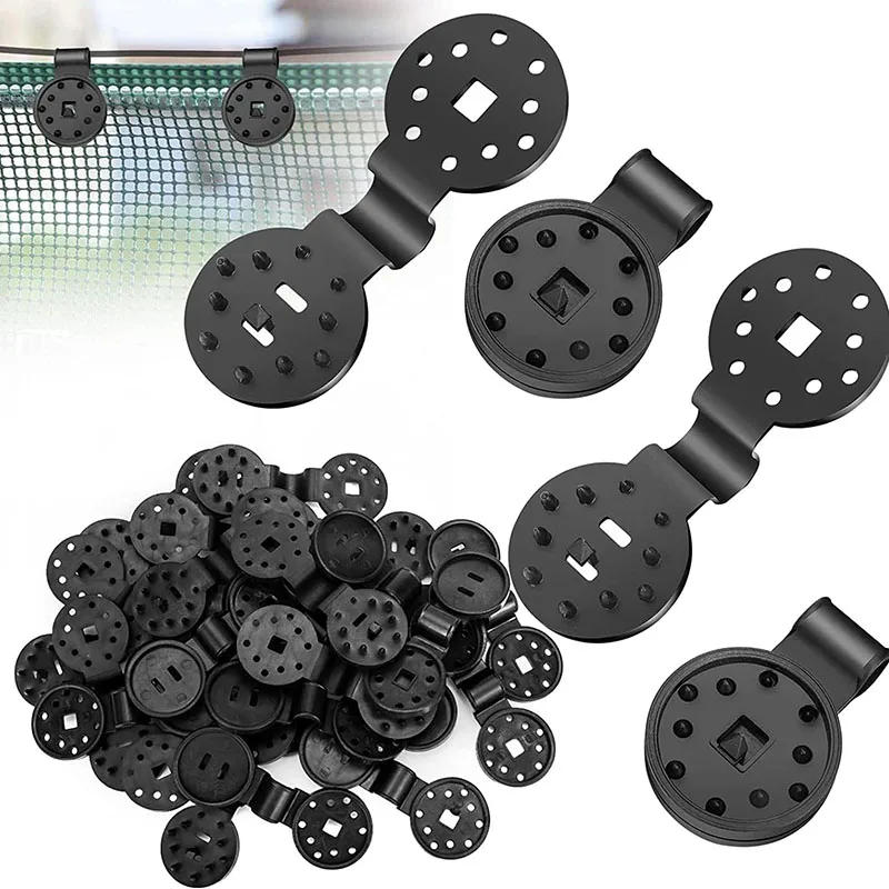 Description Picture 2 of item10/50/100pcs Shade Cloth Plastic Clips Sun Shade Net Clips Greenhouse Fabric Fix Clamps Accessories Grommet Fence Netting Hook
