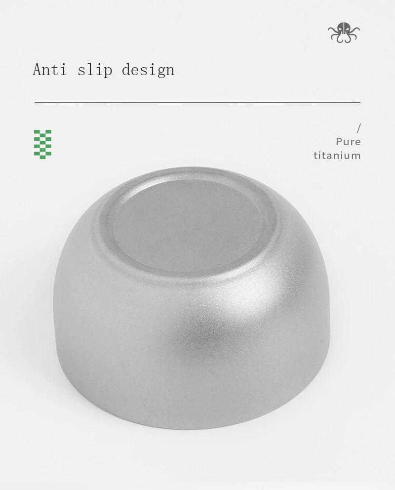 Description Picture 6 of itemHWZBBEN 40ml Double Wall Titanium Tea Cup Outdoor Camping Tea Cup Tableware Water Wine Cup for Home Office Drinkware Anti Hot