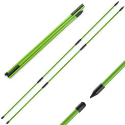 2Pcs Golf Alignment Rod 3 Section Collapsible Aiming Swing Putting Training Aid Direction Indicator Fiberglass Golf Alignment St