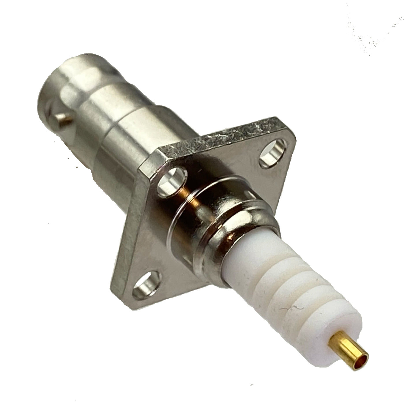 Description Picture 4 of item1Pcs Connector RP BNC Female Plug 4 Holes Flange SHV 5000V High Voltage RF Coaxial Adapter High quantity For Audio Speaker