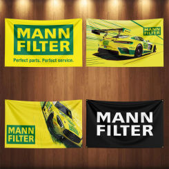 90x150CM Mann Filters Auto Parts Flag Car Truck Motor Parts Accessories Banner Garage Outdoor Decoration Tapestry Poster