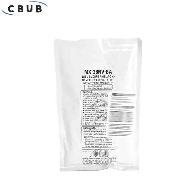 Description Picture 6 of item195G For Sharp MX36 MX2618 MX3118 MX3618 MX2318 MX2018  Japan Developer Color Copier New Compatible