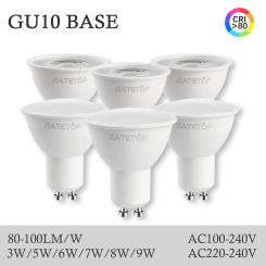 5-20pcs energy saving GU10 spotlight AC220V 110V LED bulb 3W 5W 6W 7W 8W 9W Lighting can replace the 50W halogen lamp