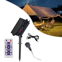 3.7V Solar Panel Controller With Remote Control 1200mAh LED Light String Control Box Lithium Battery Panel Electrical Equipment