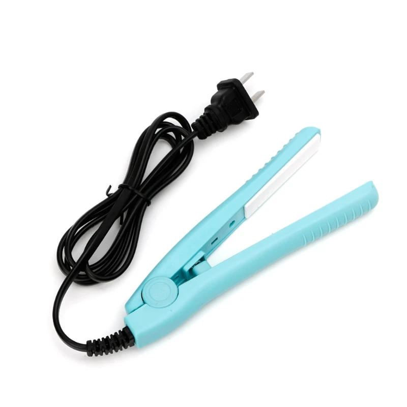 Description Picture 2 of itemNEW Hot Mini Portable Black Pink Blue Ceramic Iron Hair Straightener Curler New Dropship