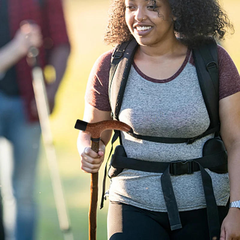 Description Picture 6 of itemWood Trekking Pole Handle Outdoor Hiking Pole Grip Replaceable Handle Walking Stick Handle