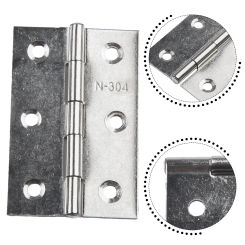 10pcs Stainless Steel Door Hinges Cabinet Doors Window Wooden Box Flat Hinge 3inch Ball Bearing Butt Hinge Furniture Hardware
