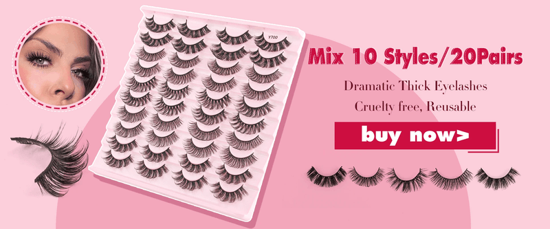 Description Picture 2 of itemHalf Eyelashes 3/20 pairs 3D Faux Mink Lashes Soft Natural Lashes Cat Eye False Eyelashes Dramatic Fluffy Lashes Makeup Tool