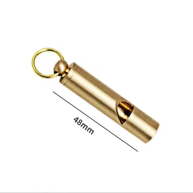 Description Picture 6 of itemBrass Whistle High Decibel Portable Outdoor Whistle Hiking Camping Life-Saving Whistle Referee Training Whistles Outdoor Gadgets