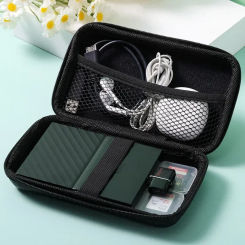 Portable U Disk Data Cable Zipper Bag Charger Protection Mobile Hard Disk Organization Storage Folding Mini Pocket Pouch