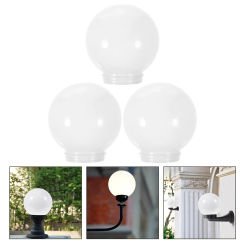 3 Pcs Lamp Shades Ball Lampshade Wall Ceiling Fan Acrylic European Style Outdoor Lampshade Globe Light Cover Decorative