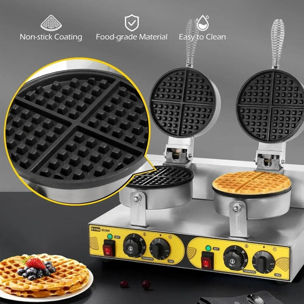 Description Picture 3 of item400W Non-Stick Commercial Waffle Maker Stainless Steel Waffle Iron Mac