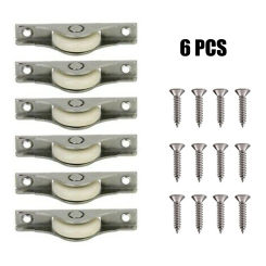 Roller Wheel Accessories Pulley For Door For Kitchen Plastic+stainless Steel With Bracket With Nylon Roller With Screws