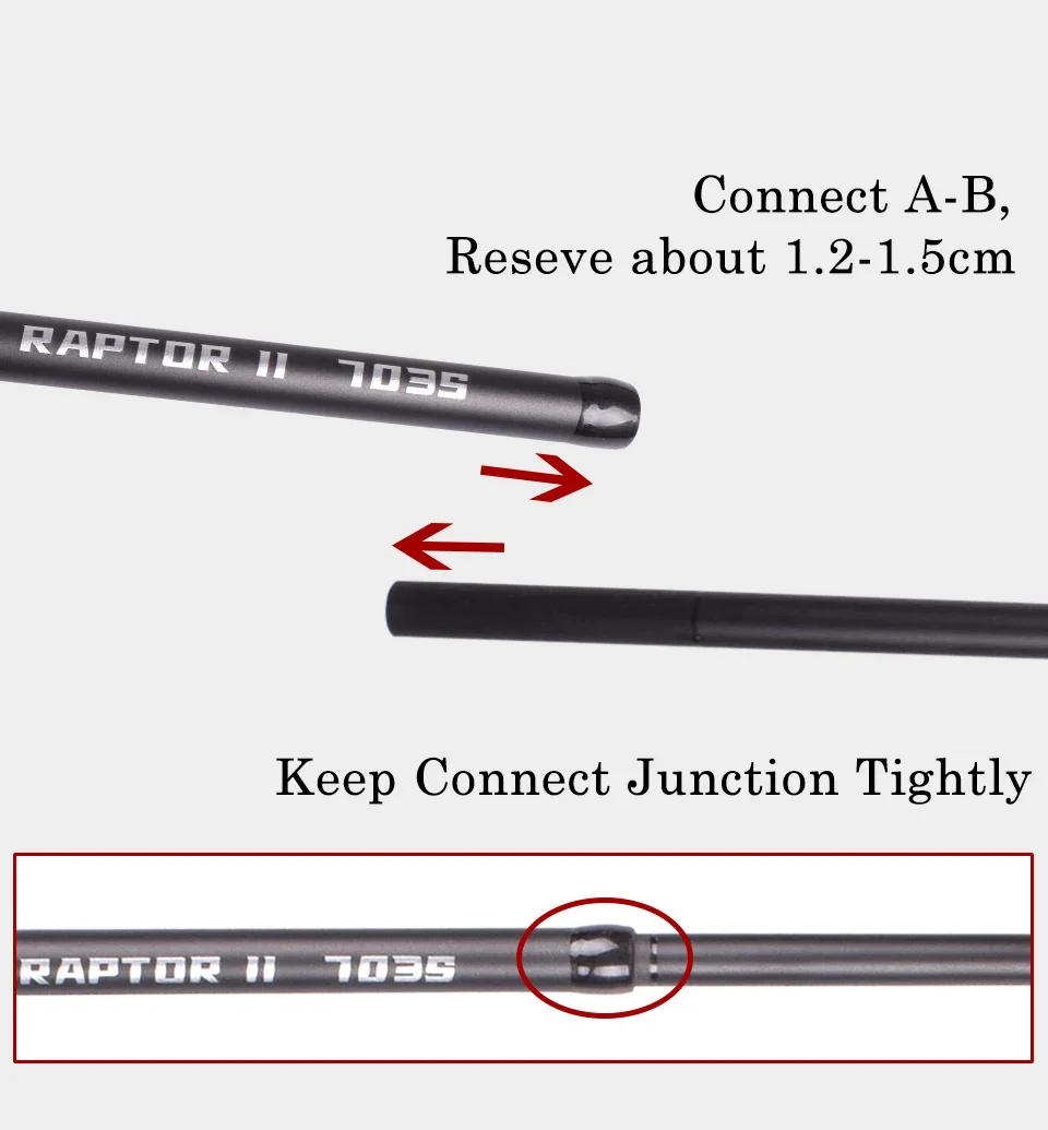 Description Picture 6 of itemMavllos RaptorII Tuna Casting Fishing Rod ,Lure 80-250g Line 20-50lb 3 Sections 2.1M Light Carbon Bass Fishing Spinning Rod