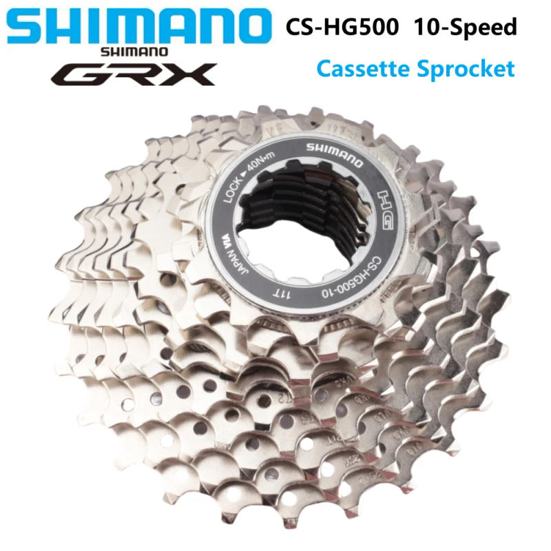 Description Picture 2 of itemSHIMANO HG500 10-Speed Cassette Sprocket CS-HG500-10 Freewheel GRX Series HYPERGLIDE Bicycle Accessories Bike Parts Original