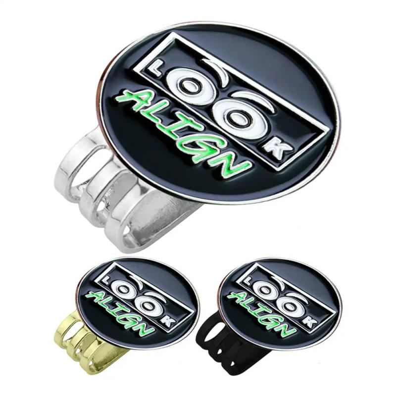 Description Picture 3 of itemGolf Marker Hat Clip Golf Ball Marker Hat Clip Magnetic Ball Marker Cute Eyes Design Metal Tool Accessories Clamp Easy Attach