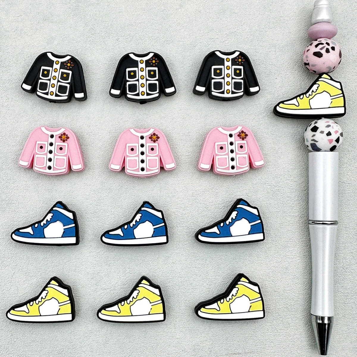 Description Picture 3 of item10PC Silicone Beads Focal  Beads Teethe Baby Toy DIY String Pen Bead Nipple Chains Jewelry Accessories Kawai Gifts