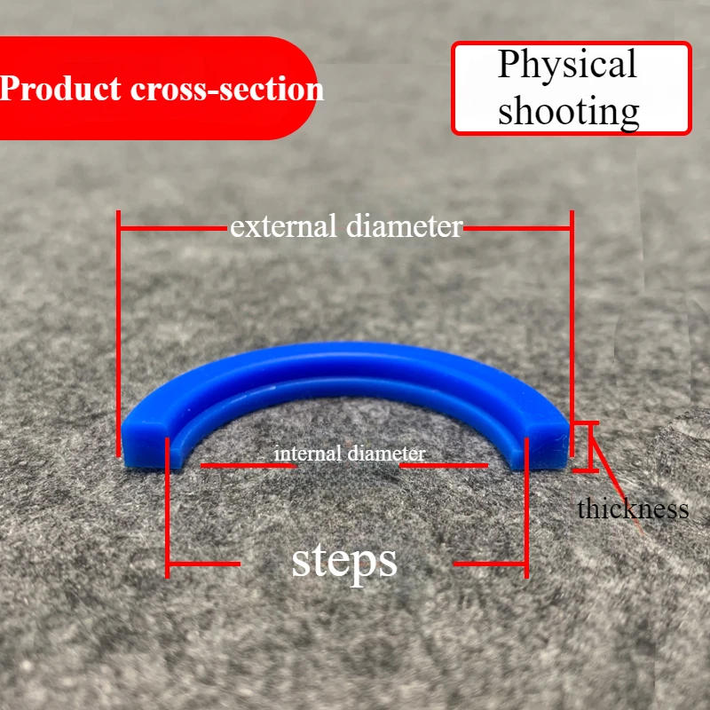 Description Picture 3 of item13.5mm-204mm SMS Silicone Rubber Joint Sealing Ring  Blue/white  Union Gasket Sanitary Grade Union Gasket