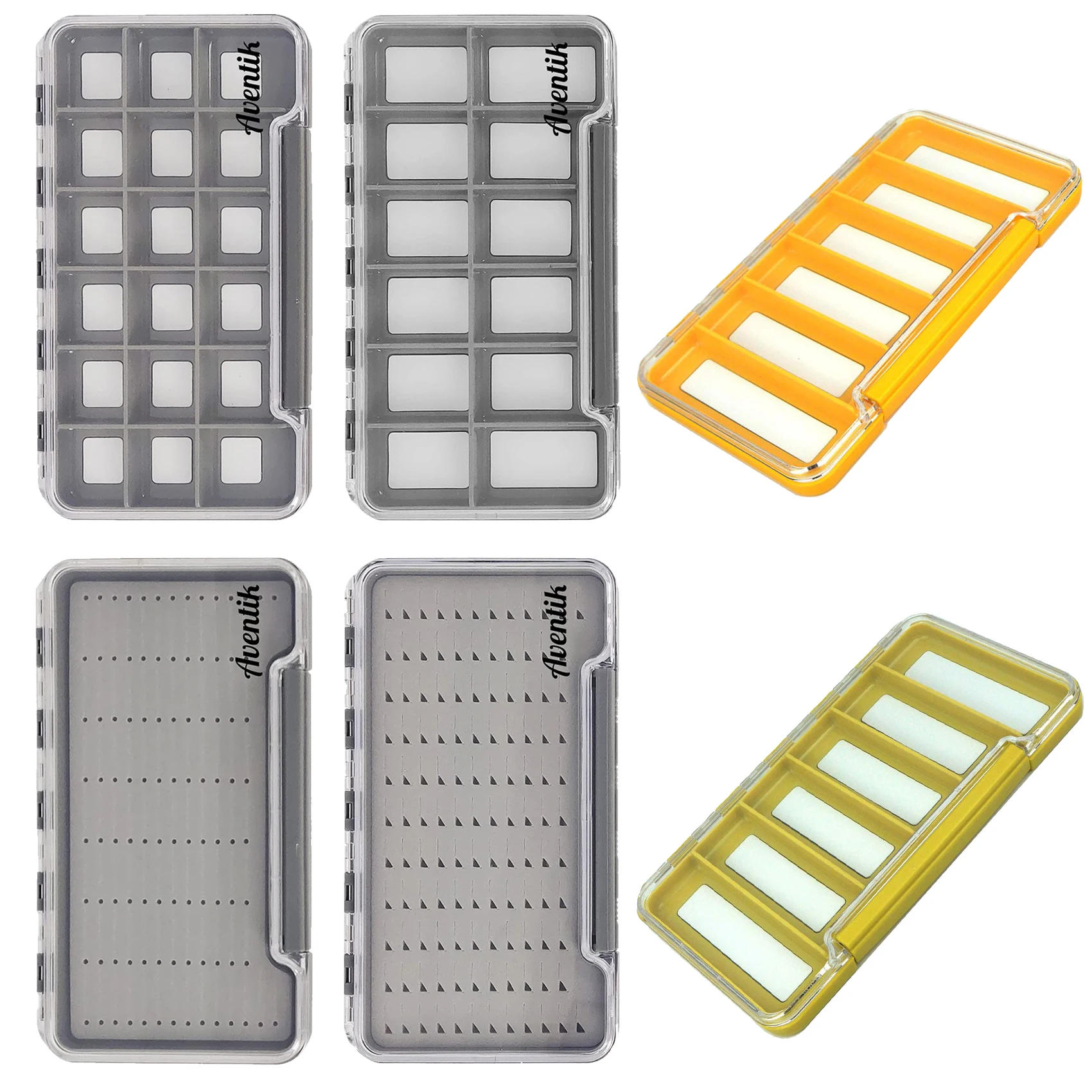 Description Picture 2 of itemAventik Waterproof Fly Box Foam Tackle Box Fishing Accessories Tool Storage Box Fish Hook Lure Fake Bait Boxes