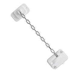 Window Frame Safety Chain Lock Self Adhesive Window Restrictor Child Safety Locks No Drilling Adjustable Childproof
