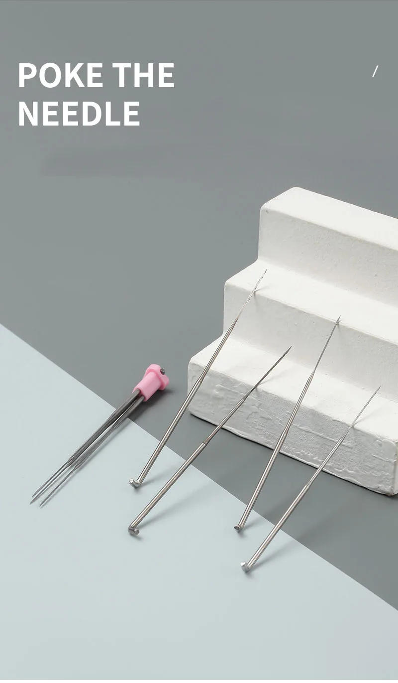 Description Picture 2 of item20pcs Felt Needle Set Handcraft Wool Felting Needles Kits DIY Craft Needlework Tools Sewing Accessories 3 Sizes Poke Needle Felt
