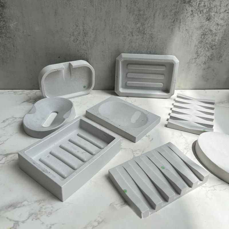 Description Picture 2 of itemSoap Storage Tray Concrete Silicone Molds Handmade Gypsum Form Dish Plate Resin Epoxy Moulds Cement Plaster Soap Box Holder Mold