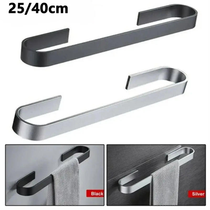 Description Picture 2 of itemOrganizer Toilet Hanger Holder Wall Mount Storage Shelf Towel Rack Clothes Holder Bathroom Bar
