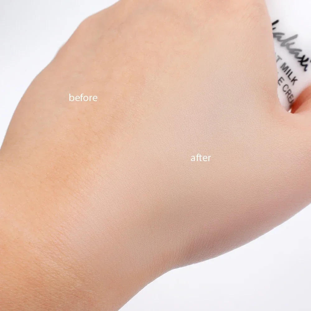 Description Picture 6 of item50ml Goat Milk Liquid Foundation Cream Moisturize Oil-control Matte Concealer Cosmetics Waterproof Cover Acne Base Cream Makeups