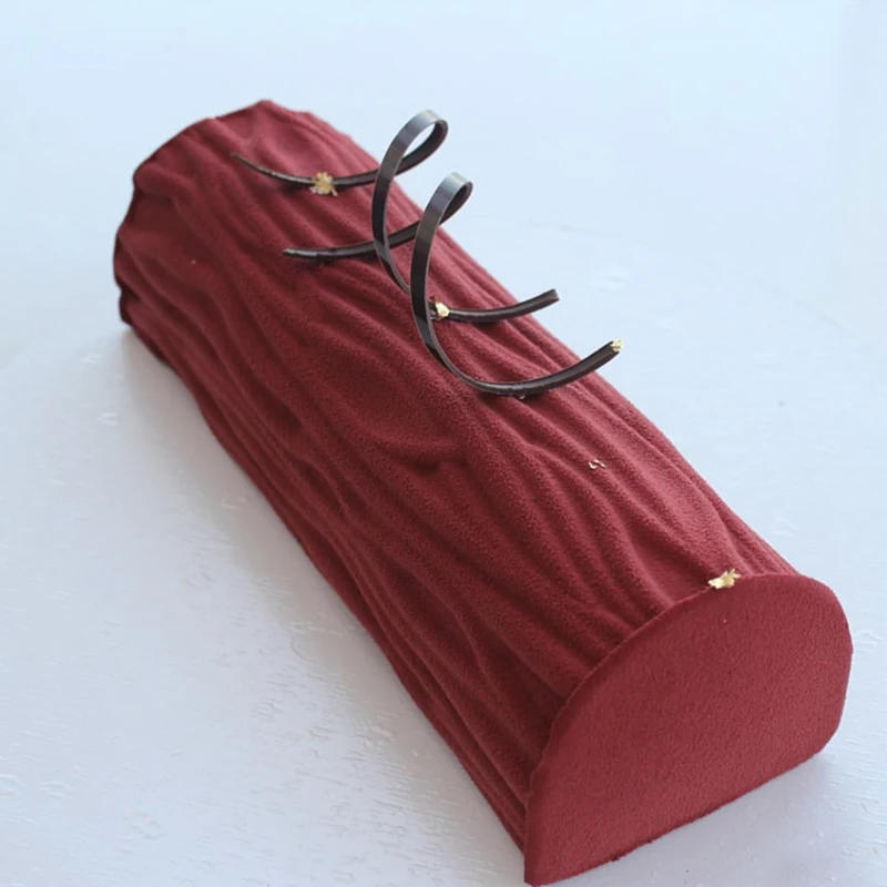 Description Picture 6 of itemSnowflake Texture Wood Grain Design Christmas Silicone Cake Molds Mousse Cake Moulds Chocolate Moulds Dessert Decoration Tools