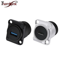 1pc Type C to USB 3.0 Connector D Type Chassis Connector Female Socket Panel Mounted Connector