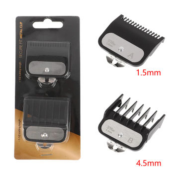 2Pcs 1.5mm+4.5 mm Hair Clipper Guide Comb Set Standard Guards Attach Trimmer Parts