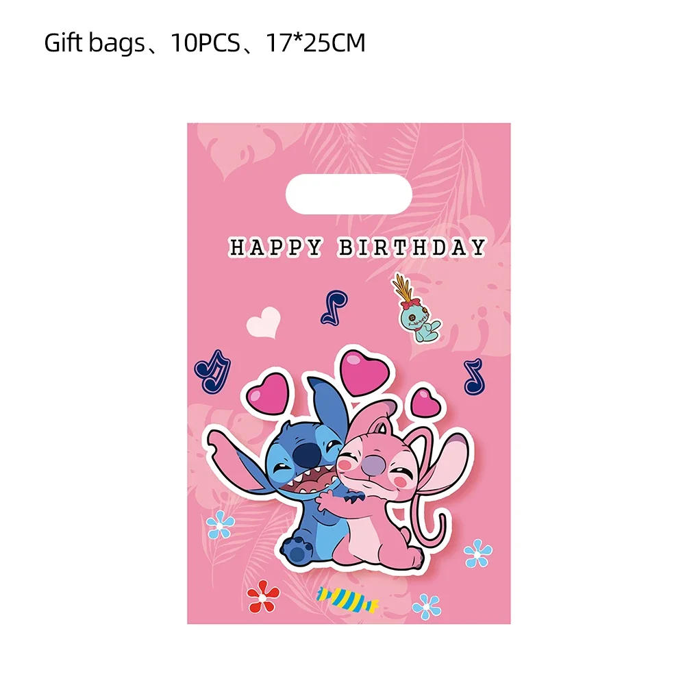 Description Picture 5 of itemIconic Brand Lilo and Stitch Pink Angel Disposable Tableware Paper Cup Plate Banner Tablecloth Birthday Party Decorations Baby Shower