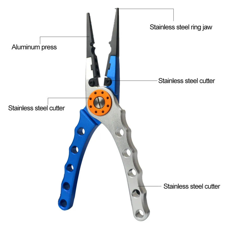 Description Picture 3 of itemFishing Pliers Line Cutter Multifunctional Knot Aluminum Alloy Scissors Hook Remover 150g 20CM Fishing Equipment