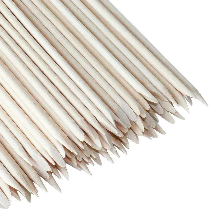 Description Picture 3 of item100-10Pcs Nail Art Pusher Orange Wood Sticks Cuticle Pusher Remover Rhinestones Dotting Removal Pedicure Manicure Care Tools