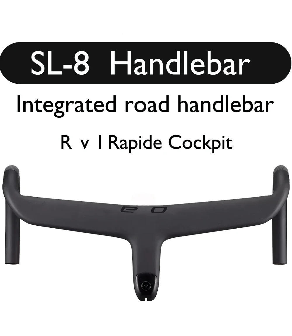 Description Picture 2 of itemSL7 SL8 Carbon Integrated Road Bike Handlebar Di2 Compatible w/ GPS Computer Mount, Accessory Covers, Internal Cable Routing