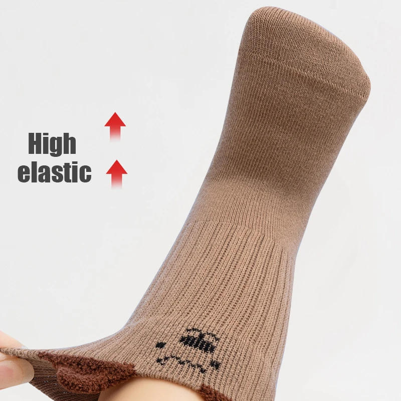 Description Picture 4 of item3/5 Pairs Baby Socks Soft Comfortable Mid Tube Toddler Socks Cute Cartoon Kids Socks For Children