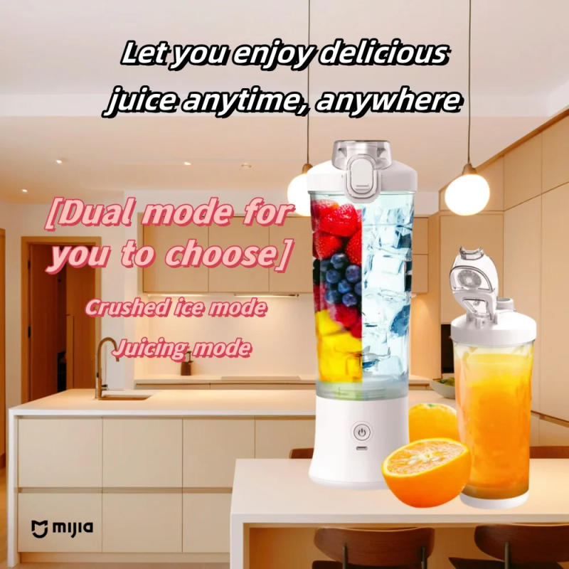 Description Picture 2 of itemIconic Brand Portable blender mixer 600ML Electric Juicer Fruit Mini Blender 6 Blades For Shakes and Smoothies Juicer Sport Outdoor Tr