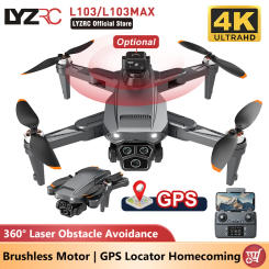 LYZRC L103/L103MAX Drone GPS Brushless Motor 4K HD Profesional FPV Quadcopter Intelligent 360° Obstacle Avoidance RC Drone