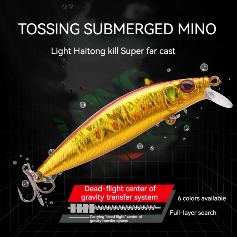 Description Picture 4 of itemWALK FISH 76mm 7g High Quality Sinking Minnow Fishing Lures Jerkbaits Good Action Wobblers Artificial Hard Baits Sea Bass