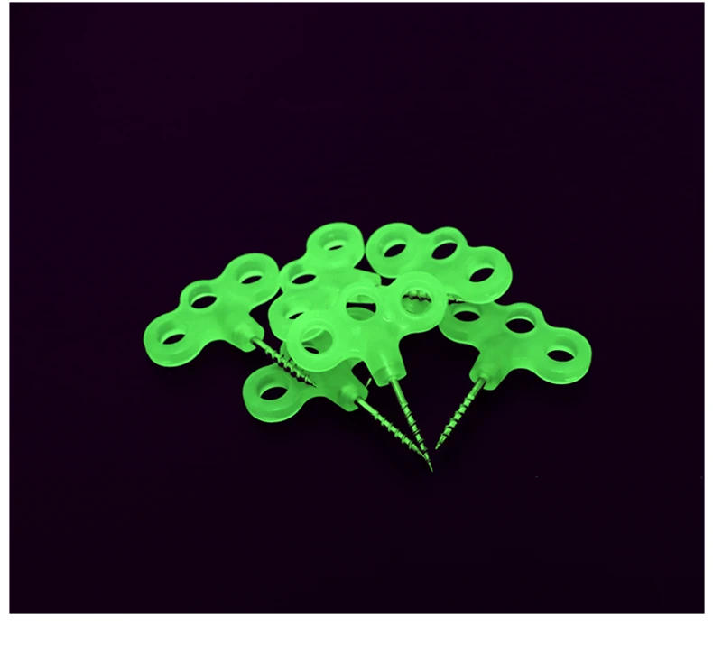 Description Picture 2 of item5/10/20pcs Hiking Camping Ground Pin Tent Nail Luminous Pegs Screw Spike Hook Rope Buckle Travel Outdoor Equipment  Accessories