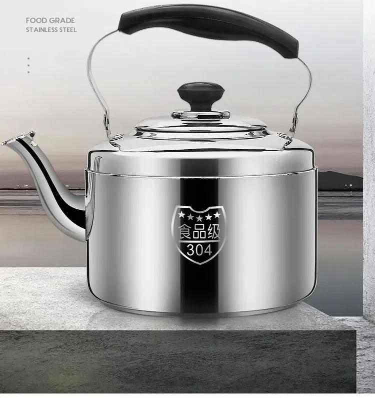 Description Picture 6 of itemSuper Thick 304 Stainless Steel Teapot with Large Capacity Whistle Gas Gas Electric Cooker Teapot with Kettle