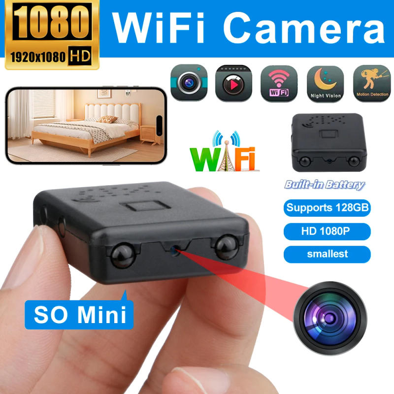 Description Picture 2 of item1080P HD Mini Camera Wifi Cam Built In Battery Home Security Small Camcorde IR Night Vision DVR Motion Detection Video Recorder