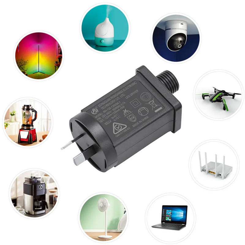 Description Picture 6 of item12V 1000mA/1250mA/1500mA Power Supply Converter IP44 Waterproof Transformer US/EU/AU/UK Plug Replace Yard Inflatable LED Adapter