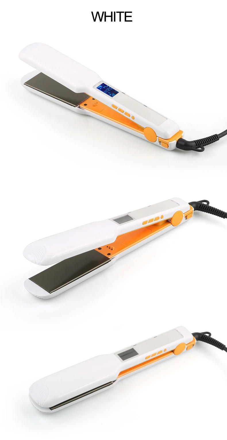 Description Picture 5 of itemCustom Logo Flat Iron Private Label Titanium Hair Straightener Professional 450 Degrees Hair Straightener Flat Irons Vendors