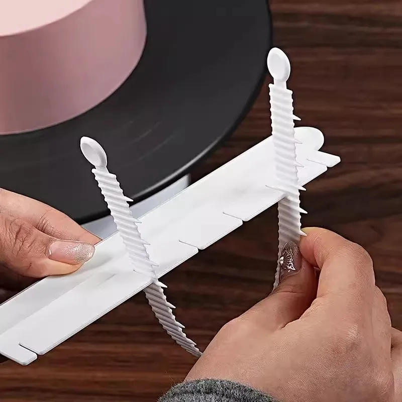 Description Picture 6 of item1 set Fondant Cake Arc Decorating Aid Fondant Tool Rim Scale Baking Ruler Sugarcraft Lace DIY Bakeware Tableware Kitchen Tools