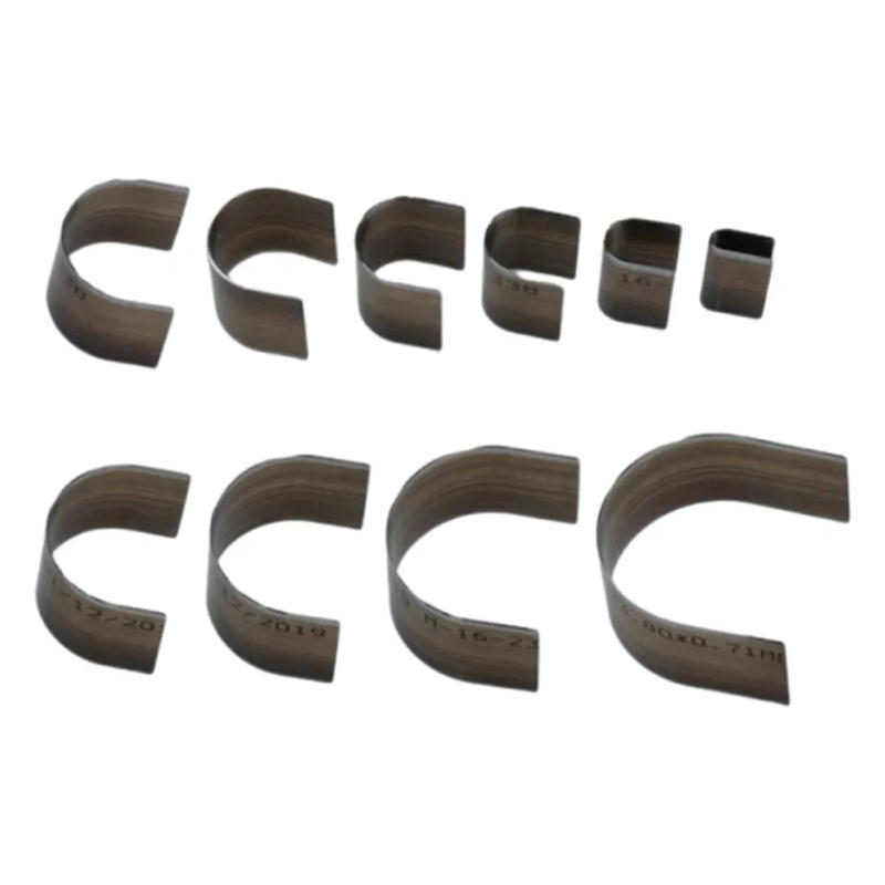 Description Picture 2 of item1pc DIY Leather Cutter Punch Tools Semicircle Belt Tail Leather Cutter Handmade Template Cutting Die Punching Leather Craft Tool